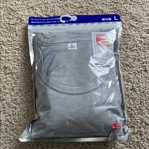 NWT! Uniqlo Men’s Gray Long Sleeve T-Shirt.